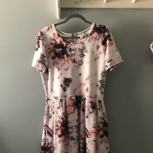 LuLaRoe Dress with Zipper XL Pink